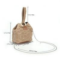 Цветна ватирана кръстосана чанта модна верига чанта за рамо мека за пътуване