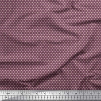 Soimoi Polyester Crepe Fabric плюс подписва малка печатната материя край двора