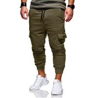 Мъжки товарни панталони памучни суитчъри за модни джоджъри спортни панталони панталони панталони торбисти джобове панталони