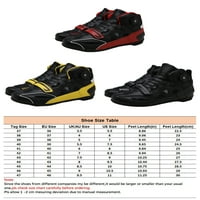Tenmi Mens Удобна спортна обувка на открито лек мотоциклет Road Shoes Небрежно черно червено 7.5