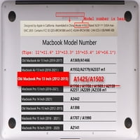 Kaishek Hard Case Cover само съвместим MacBook Pro S с ретина дисплей без докосване No USB-C, без CD-ROM модел: A Purple Series 0413