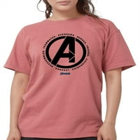 Cafepress - Лого на Avengers Endgame - Женска комфорт Colors® риза