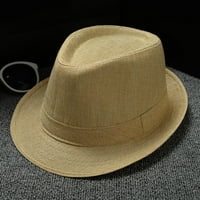 Лабакиха шапка мъже и жени ретро джаз шапка soild british sun hat travel sun hat sun hat yellow