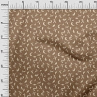 Oneoone Georgette Viscose Brown Fabric Damask Sewing Craft Projects Fabric отпечатъци по двор