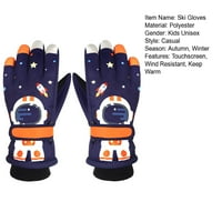 Чифт ски ръкавици Карикатура Астронавт сензорен екран Пълен пръст Неплъзнете водоустойчиви студени устойчиви удебелени есен