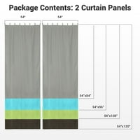Lagarden 54 x120 Външен панел за завеси Tab Tab Top UV30+ Patio Pergola Porch палуба парче