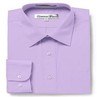 Мъжки редовно прилягане на риза с дълъг ръкав - Предлага се в много цветове