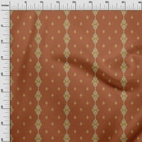 OneOone Viscose Chiffon Fabric Stripe & Swirl Ikat Printed Craft Fabric Bty Wide