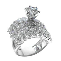Yuelianxi Rose Diamond Ring, Диамантен пръстен на Свети Валентин, розов пръстен, диамант, пръстен за спар-кле, лек пръстен, нов творчески пръстен, може да бъде подреден, за да носи женската мода