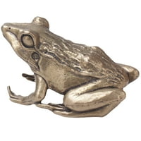 Frcolor Creative Brass Tea Pet Vintage Frog-Froge Tea Pet Brass Crafts Desktop Ornament