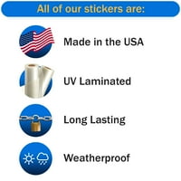 Арканзас Стикер за флаг с форма на флаг - самозалепващ винил - устойчив на атмосферни влияния - направен в САЩ - AR
