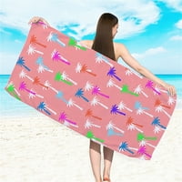 Naioewe Лека тънка тънка плажна кърпа, огромна 27 x59 Големи изключително големи кърпи за пясък от микрофибър, кърпи за басейн за възрастни