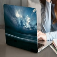 Kaishek Hard Shell Case само съвместим MacBook Air S + Черен капак на клавиатурата Модел A M2, Type C Sky Series 0130