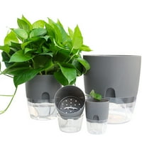 Mairbeon Plant Pot High-Tenicacity Shatterproof Plastic Decorative Self-Watering Plant Pot Container за дома
