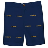 Младежки флот UC Davis Aggies Team Logo Структурирани къси панталони