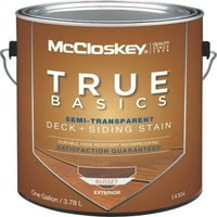 McCloskey McCloskey True Basics Полупрозрачна палуба и сайдинг петна, галон