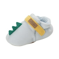 Бебета новородени бебешки момичета prewalker динозавър обувки за мека ясли срещу приплъзване на обувки