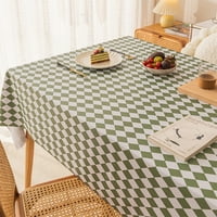 Niuer Tablecloth Diamond Squecloths покрива декоративни кърпи за масата миещи се правоъгълници с луксозна прахоустойчивост на прах, устойчив на прах 140*