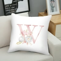 Cuhas Home Decor White Polyester Case Letter Модел диван Кола за талия за талия за хвърляне на възглавница за покривало за покрива