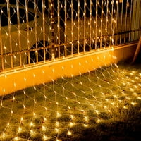 Viworld LED NET MESH FAIRY STRING Декоративни светлини, LED външни водоустойчиви мрежи с режими на осветление за сватбени празнични декори на Chirstmas