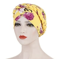 Шикозни жени флорални печат еластичен шал за глава тюрбан рак химио косопад капачка за косопад