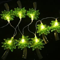 iopqo виси светлини дърво светлини декорации на закрито на открито струна вътрешен двор домашен декор без батерия) зелено