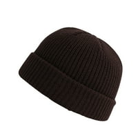 Yubnlvae бейзболни шапки Униз Мода топла зима ежедневна плетена шапка плътно цвят всички мачове дебела шапка