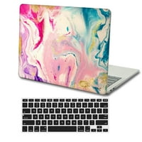 Kaishek Hard Shell Cover съвместим най -новият MacBook Pro 13 С сензорна лента + Черен капак на клавиатурата Модел: A1706 A1708 A1989 A2159 A2251 A2289 A