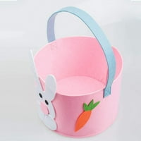 Великденски кошница за деца, пролетна кошница за зайче Великденски яйца лова деца Великденски тотални чанти Декорации за подаръци