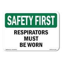 Първият знак за безопасност - респираторите трябва да се носят