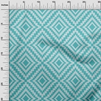 OneOone Cotton Poplin Twill Sky Blue Fabric Geometric Sewing Craft Projects Fabric отпечатъци по двор