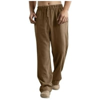 Fragarn Men's Pants Мъжки модни ежедневни плътни цветове дишащо бельо свободни ежедневни спортни панталони