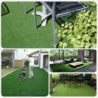 Goasis трева изкуствена трева килим, ft синтетична изкуствена трева трева, вътрешна градина на открито градински балкон пейзаж fau трева килим с дренажни дупки