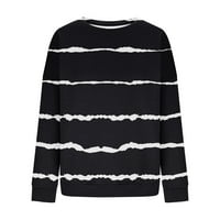 Augper жени модна кръгла шия, съвпадаща с пуловер с дълги ръкави с дълъг ръкав