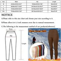 Термични панталони за жени екипаж на шията облицовани термични панталони зимни панталони тънки гамаши панталони Термични гамаши бельо Термично бельо дъно на лилави L