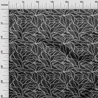 Oneoone памучна фланелка сива тъкан резюмета Quilting Consusties Print Sheiding Fabric до двора
