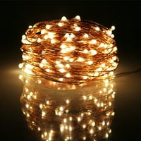 Gadvery LED медна жица Fairy String Lights, водоустойчива коледна струнна светлина за вътрешна декорация на коледния фестивал в дома