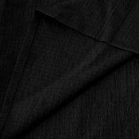 Ganfancp жилетка за жени модерна модна тениска с дълъг ръкав жилетка отворена фронт свободна жилетка за външни дрехи върхове джобове кардиган черно 3xl prime day fashion