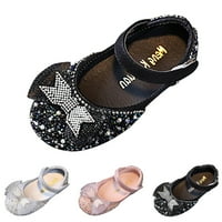 Eczipvz Toddler Shoes Baby Girls Soft Doddler Shoes Малко проходилки Обувки Цветни цветя принцеси Обувки Сандали плоски пешеходци обувки