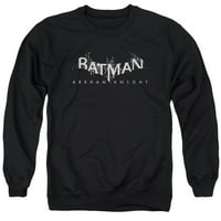 Лого на Arkham Knight AK Splinter - суичър за възрастни Crewneck - Black - 3x