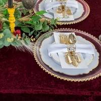 Velvet разтеглива покривка Spande Spande Mathangle Table Cover 6 фута тъмно синьо за декорация на маса, сватба, парти и събития