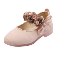 Toddler K IDS B Aby Girls Floral Leather Dance Princess Shoes Sandals Size Shoes Girls 10C Обувки за момчета