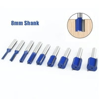 Shank Straight Router BIT двойна флейта фреза за мелене за инструмент за дърва - размери