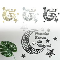 Ейд Мубарак Стенски стикери Рамадан Декорация за домашен ислямски мюсюлмански парти декор